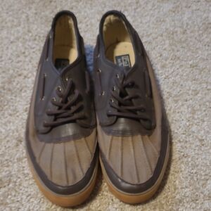 Polo Ralph Lauren Parkstone Low Brown Canvas Leather Men's Shoes